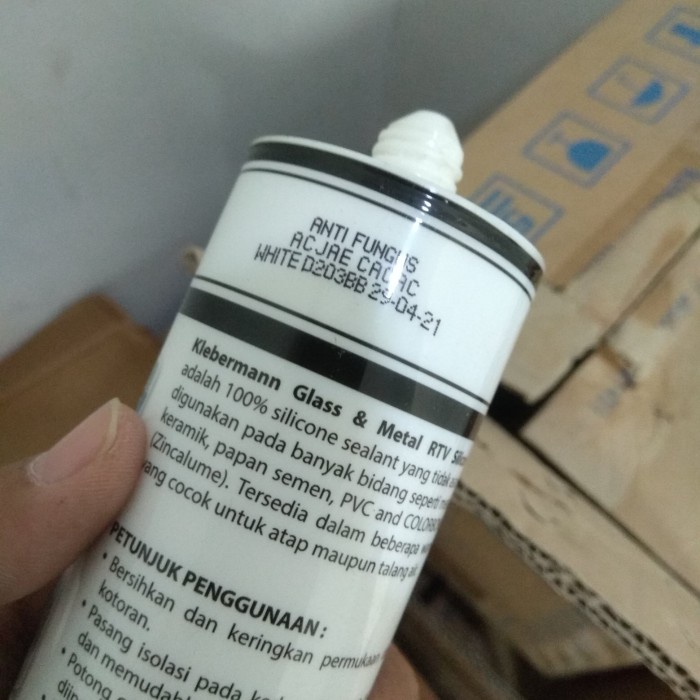 sealant kaca / klebermen Non Asam