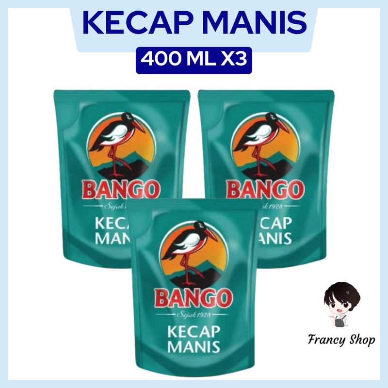 

Paket Murah Kecap Manis Bango Pouch Refill 400 ml x3 Pcs