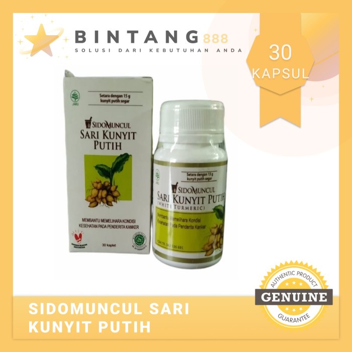 

Sari Kunyit Putih Sidomuncul Herbal 30 kapsul - memelihara kesehatan