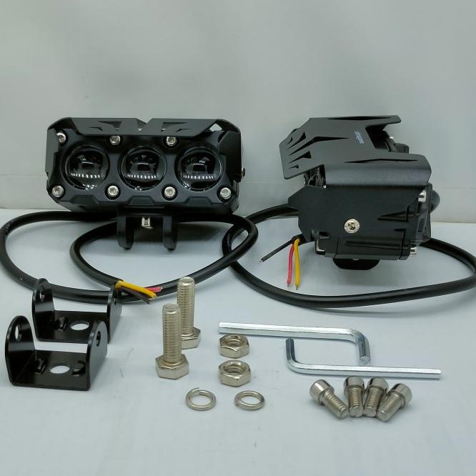 Lampu Sorot Tembak Laser Foghlamp Sql 3 Mata Superbright Hi Low