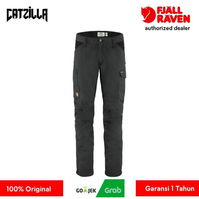Celana Panjang Pria Fjallraven Kaipak Trousers - Dark Grey/Black Jemyreoutlet
