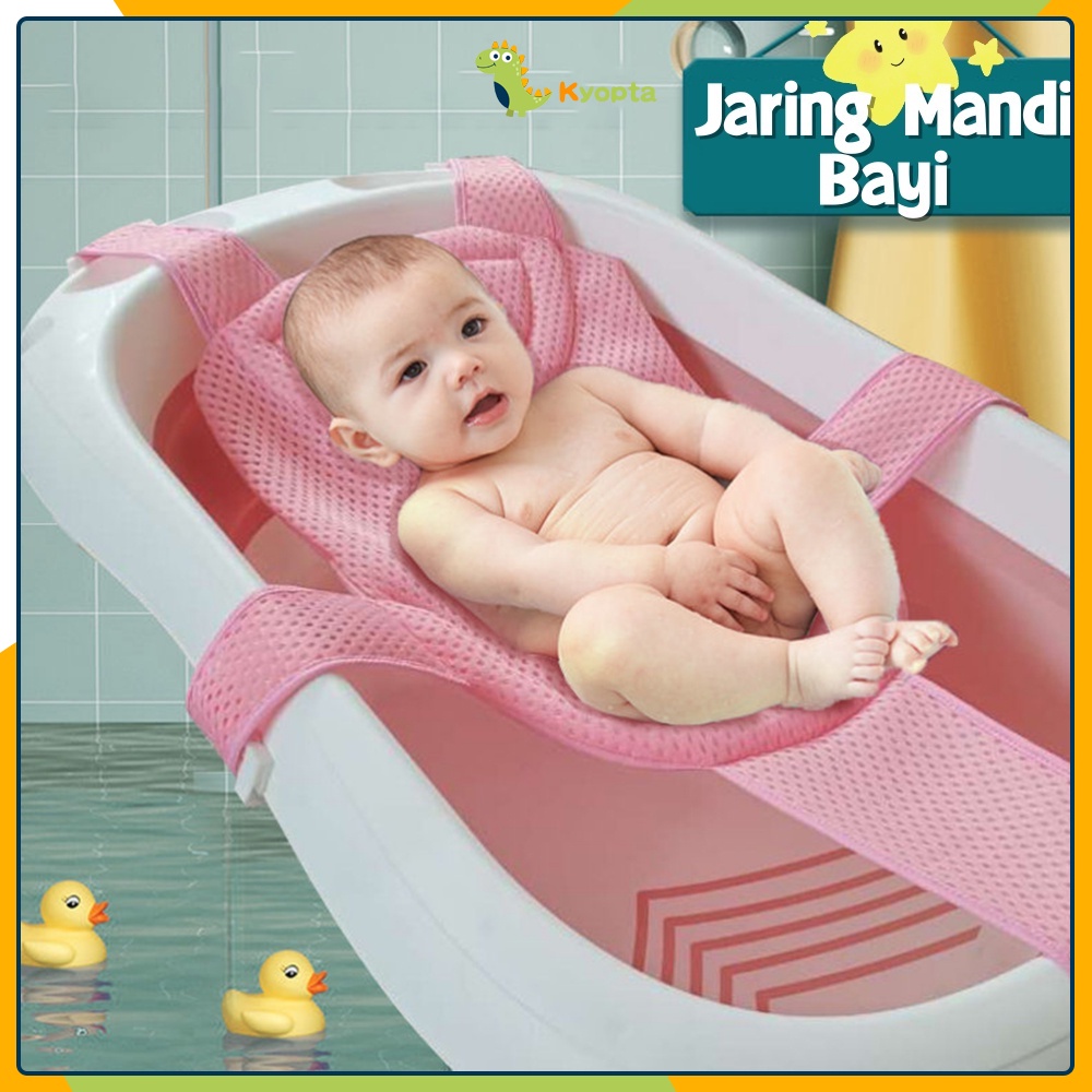 Kyopta Jaring Bak Mandi Bayi Anti Slip Baby Bath Helper Jaring Bak Mandi Alas Duduk Pengaman