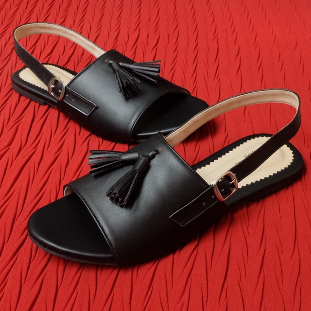 Sandal Tali Teplek Dumbumshoes Bowie Big Size 41 42 43 44 Jumbo Wanita