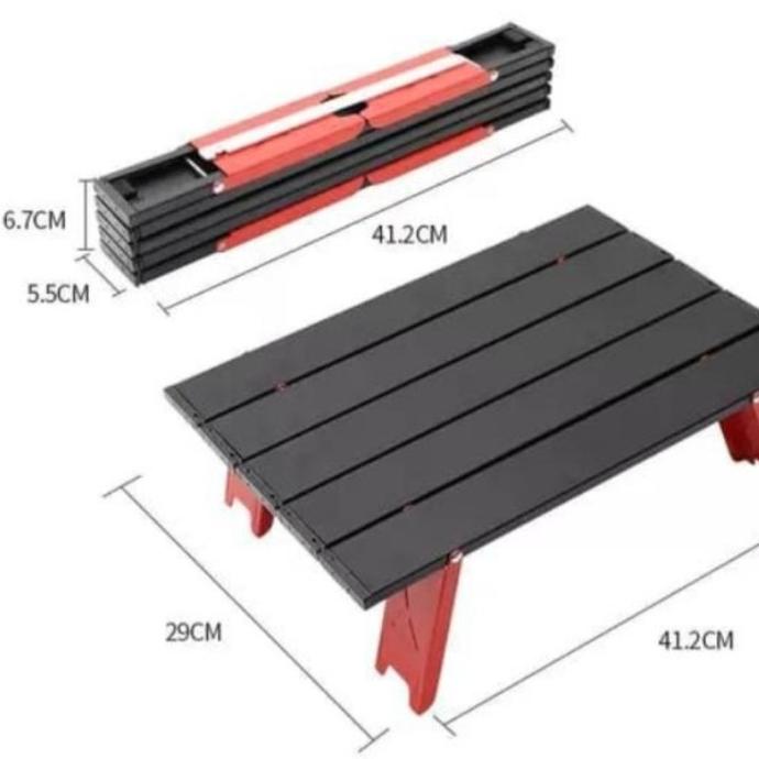 meja lipat mini portable camping kemping