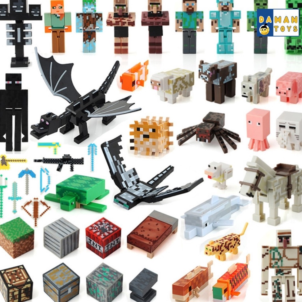 ➝MIe Bricks Mini Figure Mine craft/Figure mine craft/ mainan mine craft/ Minecraft Enderman stray ✤ 