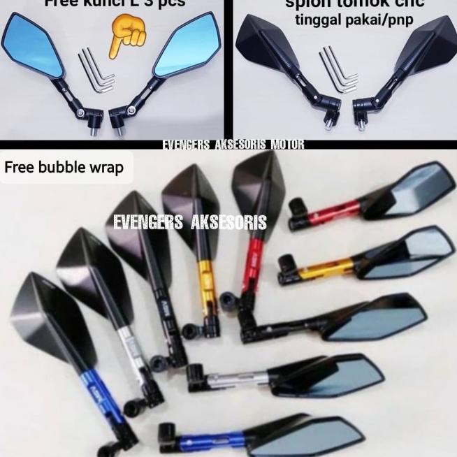 Spion Tomok Cnc Variasi Motor Nmax Old/N Max New/Aerox 155 Old/New