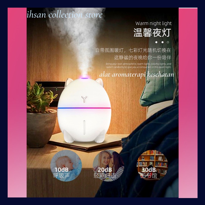 Terlaris Humidifier Diffuser Pengharum Ruangan Alat Aromaterapi Uap Kesehatan