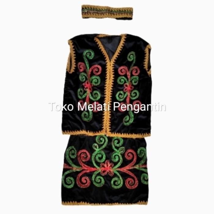 Baju Pakaian Adat Daerah Dayak Kalimantan Anak Cewek Perempuan Tk
