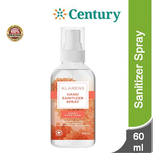 Klarens Hand Sanitizer Spray Sweet Honeydew 60 ML/ Hand Sanitizer / Perawawan Diri