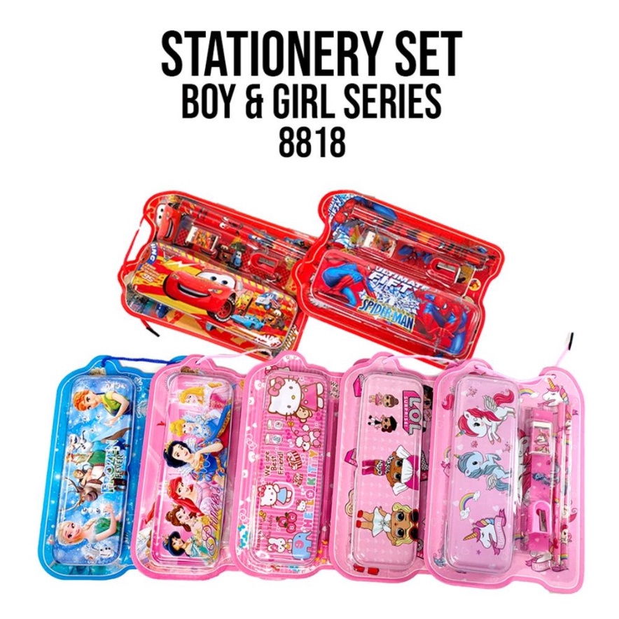

gsbq -53 Stationery set / Alat tulis set / Paket alat tulis / Stationery set fancy 8818 Dengan Kaleng Weekend