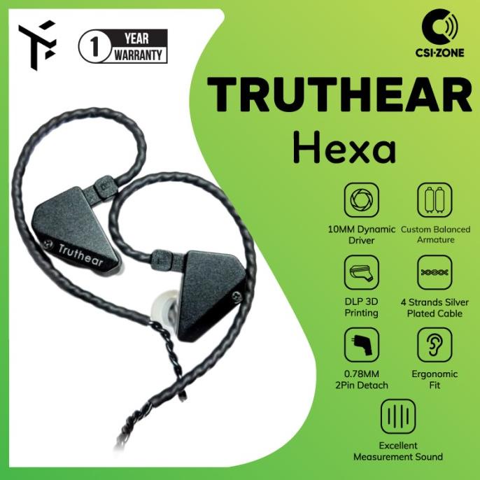 TruthEar Hexa 1DD + 3BA Hybrid Driver In Ear Monitor Earphone