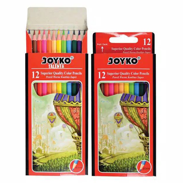 

[CODE BARANG 345DET] Pensil Warna Joyko Panjang 12 Warna ZVY