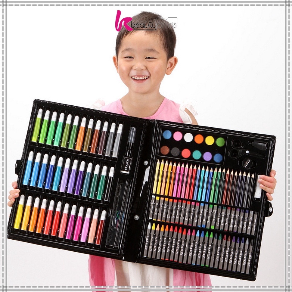 

Super Promo.. KB-A28 Crayon Set Pensil Warna Isi 150PCS / Alat Tulis Colouring Book / Peralatan Gambar Lukis Mewarnai Anak WPL