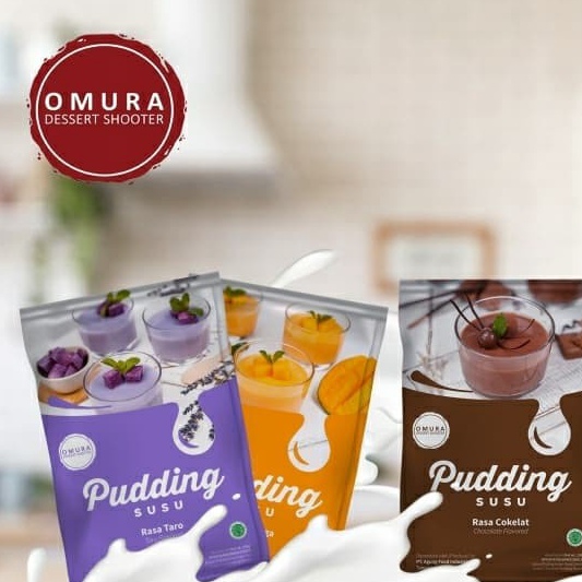 

Ready Stok [SERIES] Omura Dessert Shooter Puding Susu Instant Aneka Rasa Pudding Omura Powder Laris