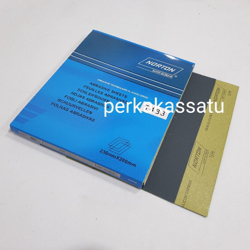 KERTAS PASIR #240 AMPLAS GOSOK 240 NORTON WATERPROOF LEMBARAN