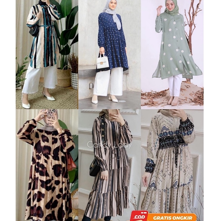 [PROMONSW2] TUNIK JUMBO LD120 / ATASAN TUNIK WANITA / TUNIK WANITA JUMBO / TUNIK MUSLIM / ATASAN MUS