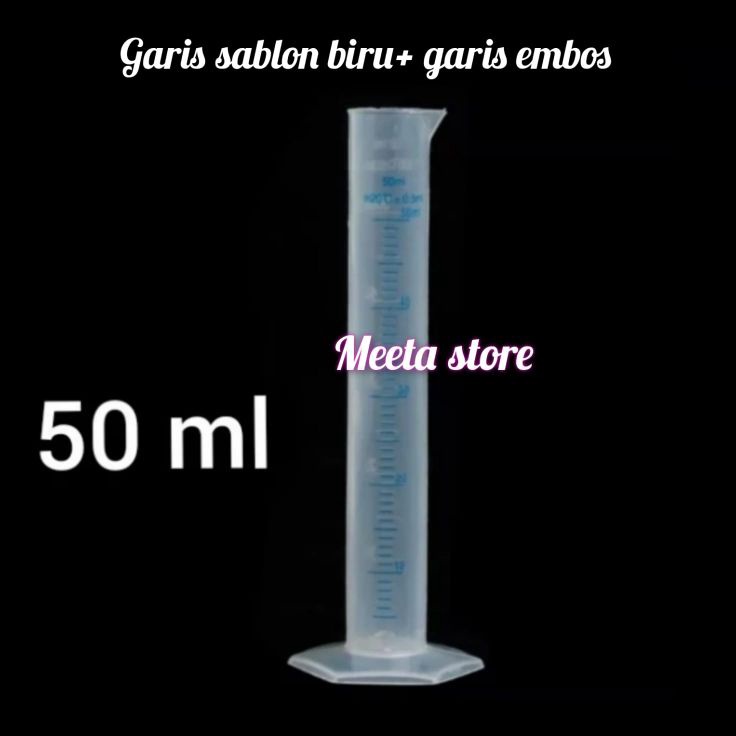 Terkini gelas ukur tabung 50 ml/gelas ukur plastik 50 ml