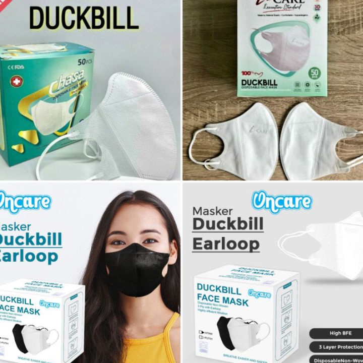 Dijual Murah MASKER DUCKBILL GARIS CHASA ICARE ONCARE FULL SERIES PASTI ORIGINAL Stock Banyak