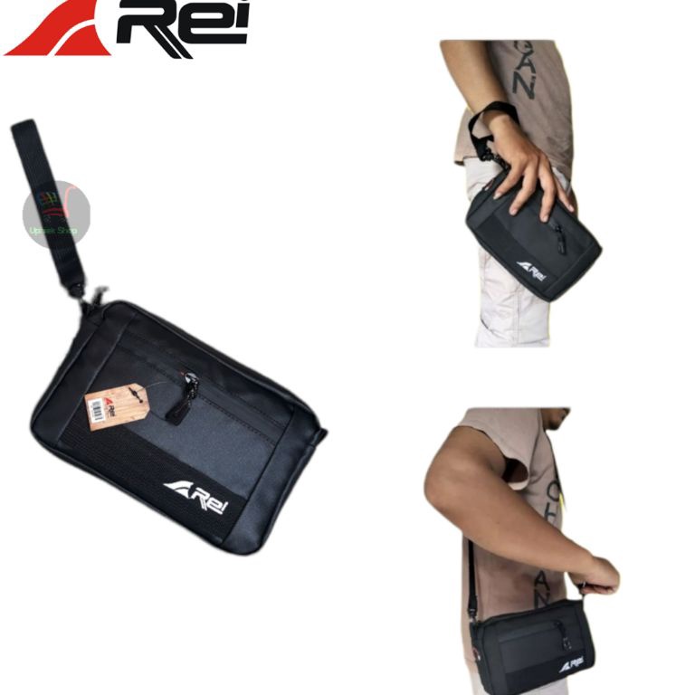Harga Bagusn4N8z Clutch Pria Hand Bag Pria Wanita AREI Anti Air Pouch Tas Tangan Tas Selempang Pria 
