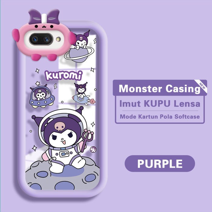 Nikmati Casing Hp Oppo A12E A3S Realme C1 Case Kartun Astronot Kuromi Softcase Gilaa