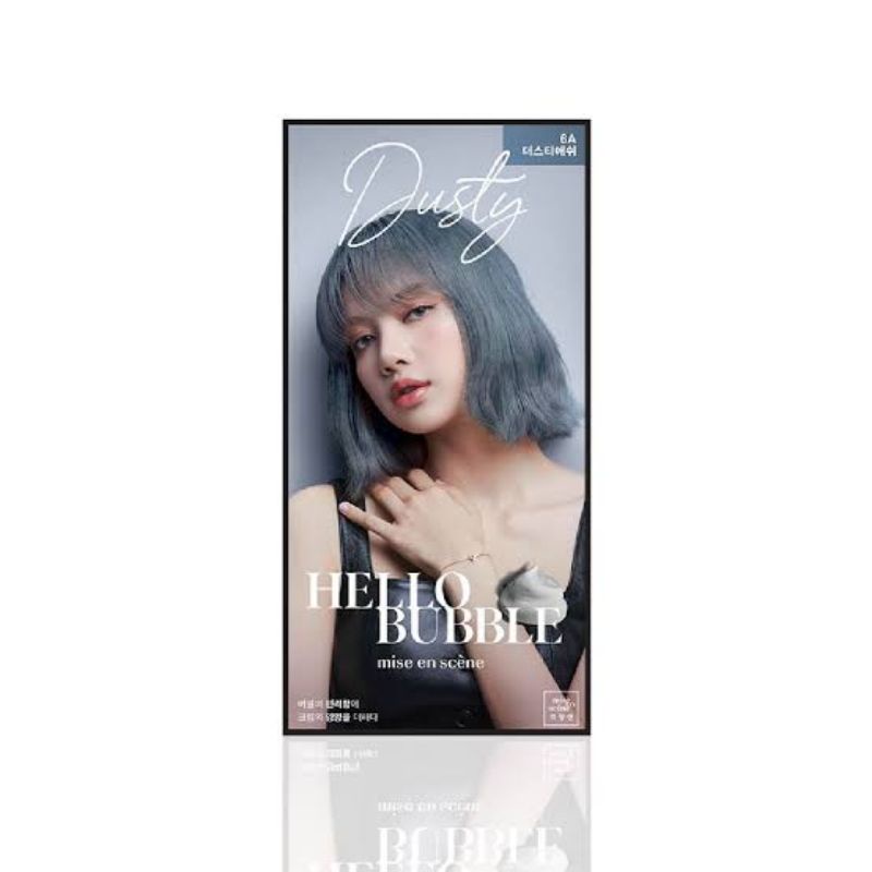 Mise en Scene Hello Bubble Hair Colng Dusty Ash Cat Rambut Abu