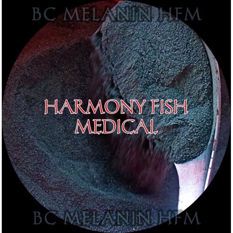 Bc Melanin Hfm 10Gr Bubuk Powder Vitan Pigmen Warna Hitam Bla Color Ikan Hias Koi Koki Channa Louhan