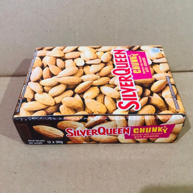 

Chunky Bar Sierqueen Kacang Almond 30Gr Isi 12Pc