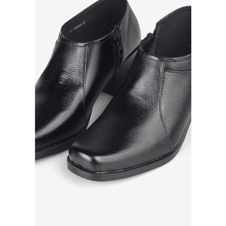 W9U SEPATU BOOTS ANKLE L.VANIA 01 BLACK - FRANSISCA RENALDY PIN