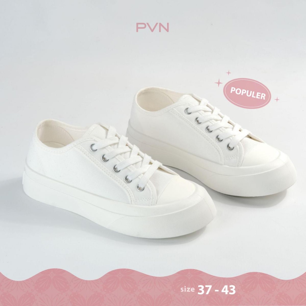 PVN Taeyong Sepatu Sneakers Wanita Sport Shoes White 103