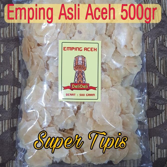 

Emping melinjo mentah grade A super tipis asli Aceh 500gram