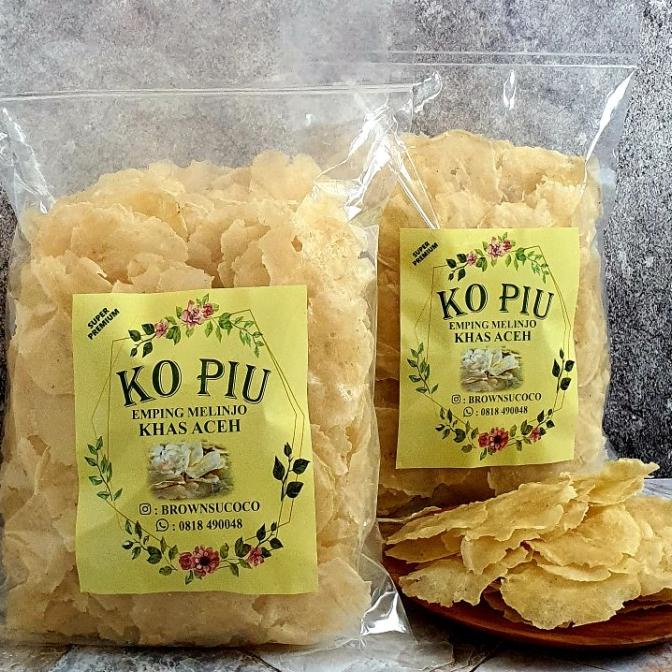 

Emping Aceh Ko Piu Super Premium (6 s/d 7 cm) 500gram