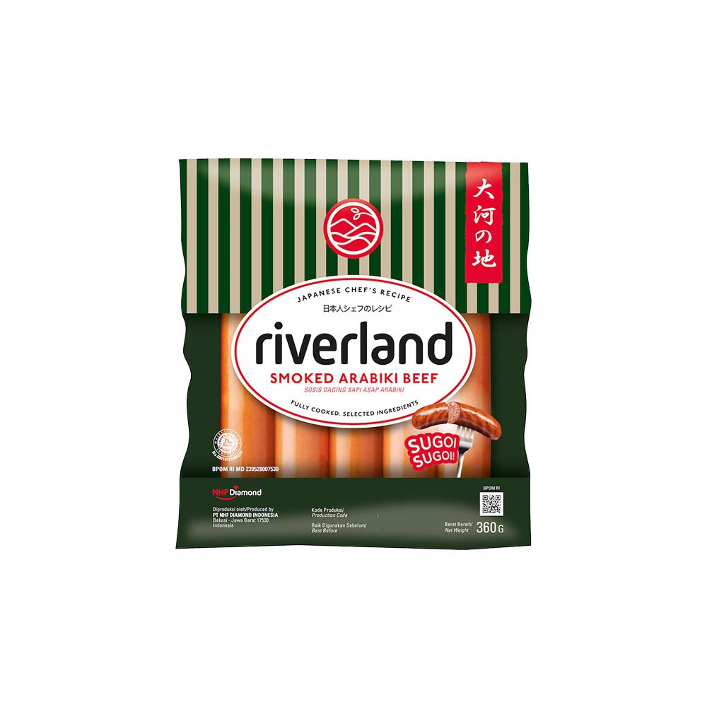 

Riverland Smoked Arabiki Beef Sausage / Sosis Ala Jepang 360 gr