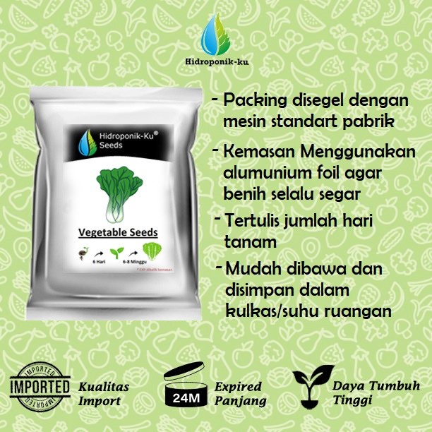 [Bibit] Bibit / Benih Brokoli F1 Import (50 Butir) - Hidroponik Ku [Unggul]