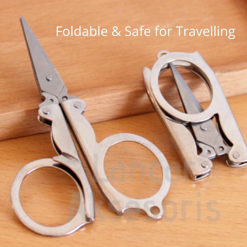 

➜Harga Promo L7T7B Gunting Mini PREMIUM Portable Travel / Gunting Lipat Kecil Stainless Steel Tajam /Gunting Serbaguna Multifungsi Gantungan Kunci Travelling H55 ☍Ready