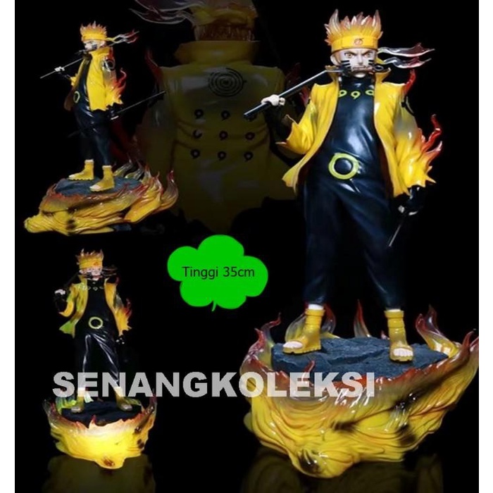 [[[ PROMO ]]] Resin GEM Naruto Shippuden Six Path Sage Mode Kurama Battle Figure