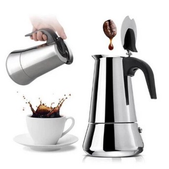 Mokapot Moka Pot Kepler Coffe Alat Dapur Pembuat Kopi Stainless Steel