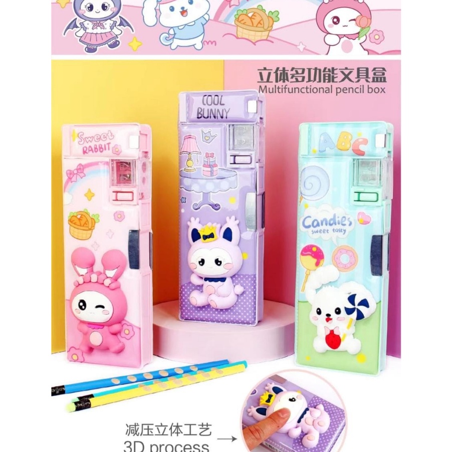 

[P5㊚/N✮) KOTAK PENSIL TIMBUL 3 DIMENSI SQUISHY/PENCIL CASE MAGNET- siap.dikirim.!!