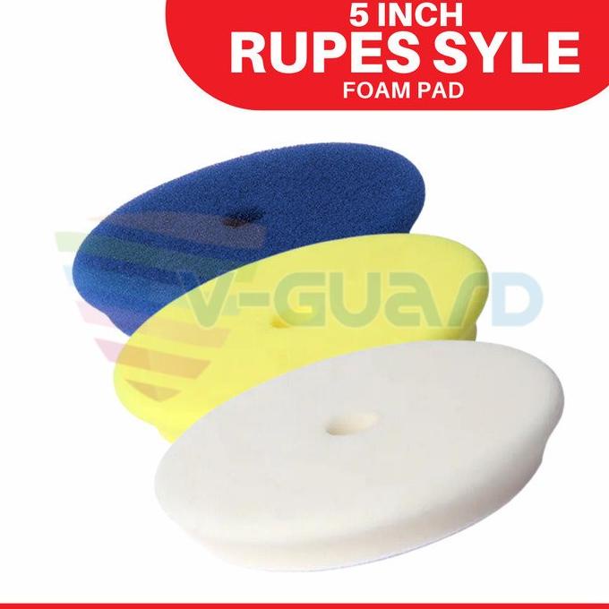 busa mesin poles mobil 5 inch - foam pad rupes style