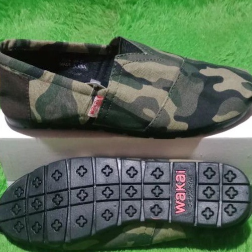 ♒Eph sepatu wakai Loreng pria wanita m Produk Premium Laris.