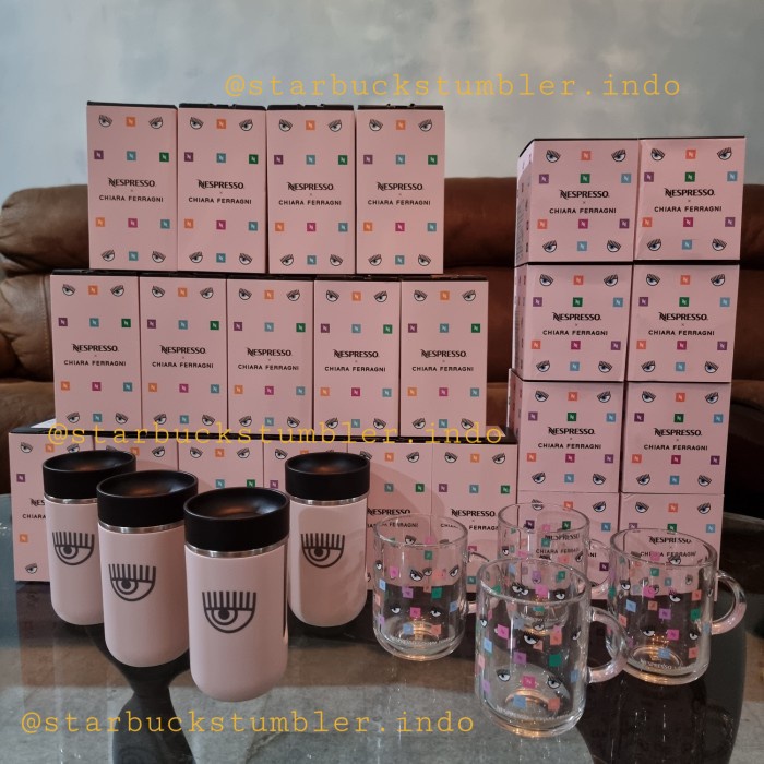 Nespresso X Chiara Ferragni Mug Tumbler Travel Mini Aeroccino3