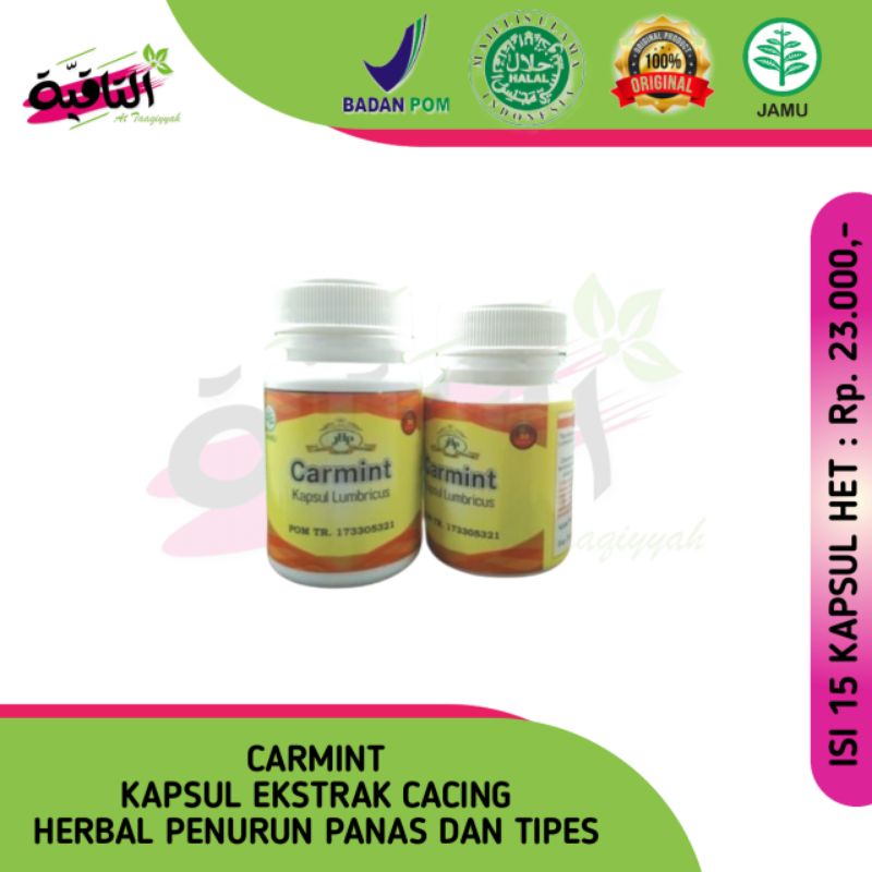 

BELI 1 GRATIS 1 CARMINT OBAT TYPUS | KAPSUL LUMBRICUS | HERBAL NAFSU MAKAN | ISI 15 KAPSUL