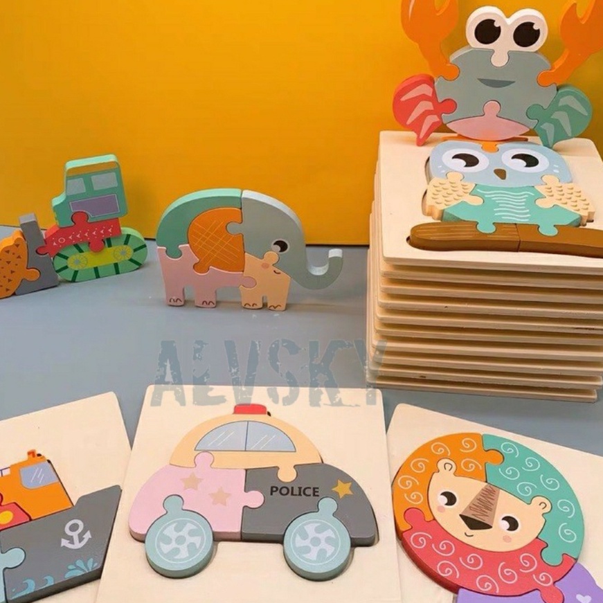 (G-S✉»J> PUZZLE MINI PASTEL WOODEN PUZZLE KAYU PUZZLE ANAK MAINAN KAYU PUZZLE/ banyak diiminati.