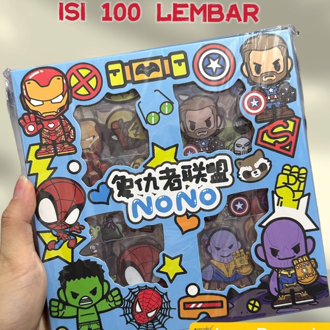 

(Z 8I✮✓> Sticker SUPERHERO isi 100 Lembar / Stiker avangers / Stiker Superman / Stiker Spiderman / Stiker Superhero / Stiker Marvel- paling.lariis.!!