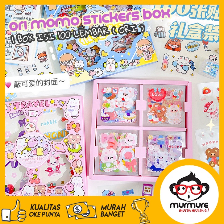

Terbaru MURMURE | STICKER MOMO 100 LEMBAR BOBO MOMO STIKER BOX ISI 100 PCS STIKER LUCU MURAH HR6