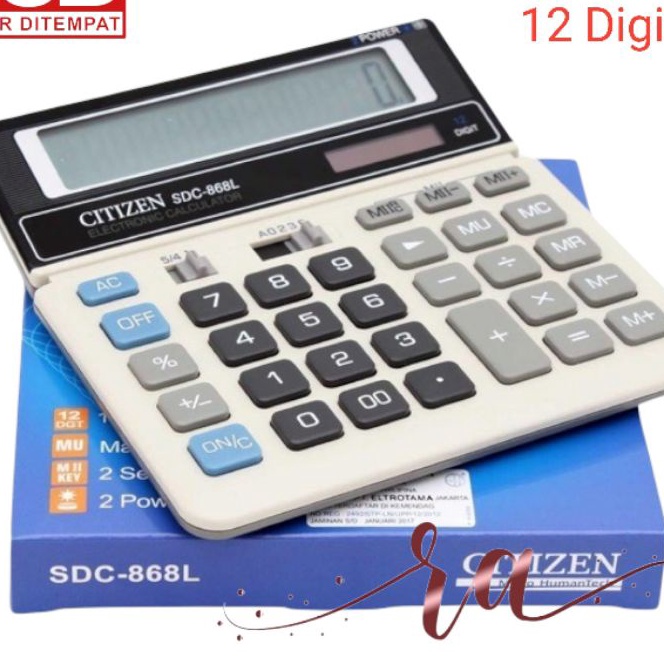 

[O-E➛❣F] Citizen Calculator SDC-868L - Kalkulator Desktop Meja Kantor SDC 868L citizen 868/ viiral..