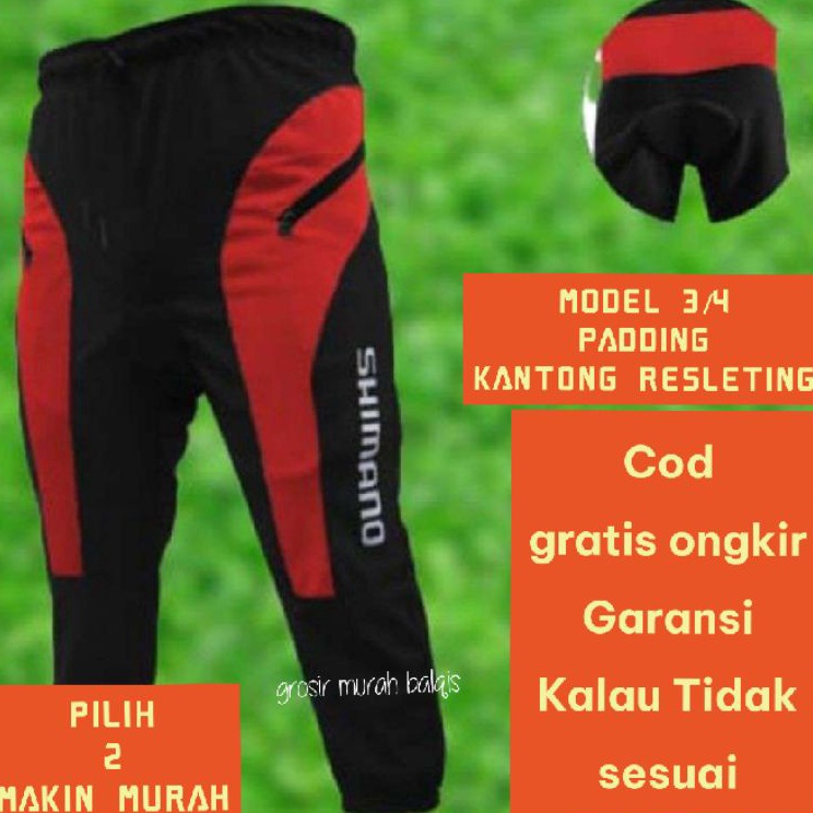 ➱ CELANA SEPEDA 3/4 PRIA BIG SIZE JUMBO / CELANA GOWES JUMBO / CELANA SEPEDAH JUMBO / CELANA BERSEPE
