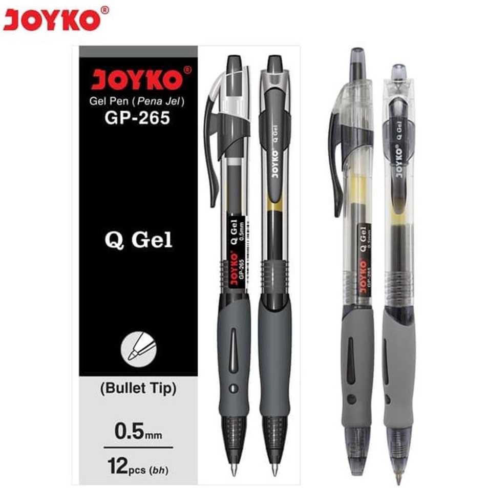 

Buruan pesan Pulpen Joyko Gel Cetek Q Gel GP-265 (1pak -12pcs)