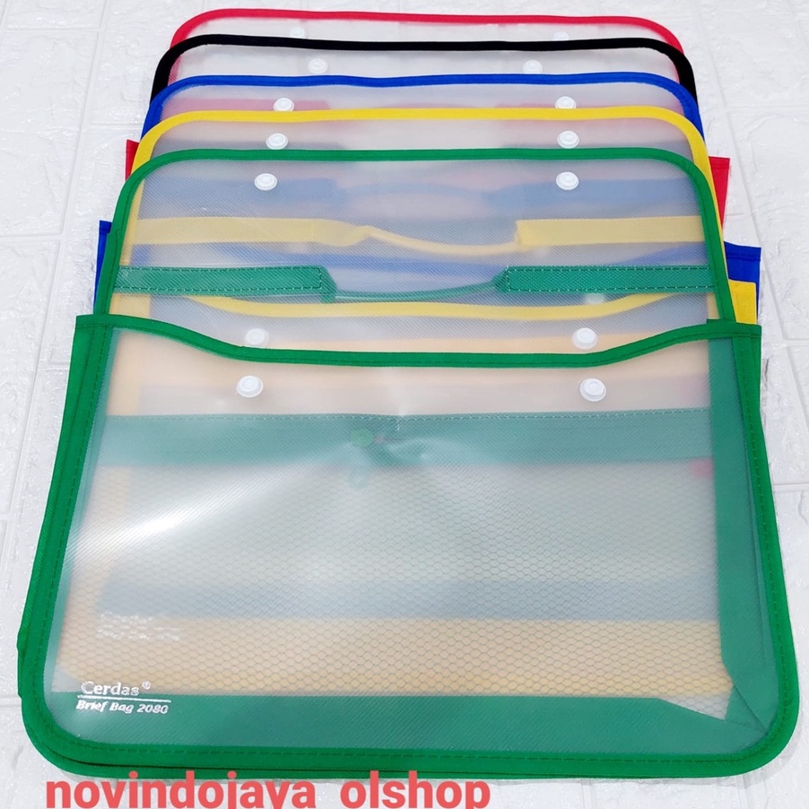 

(㊖ U➤2E) School Bag Transparant - Tas Dokumen - Map Zipper Kancing/ top.produks.!