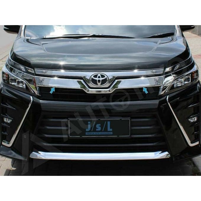 Grill Depan Voxy Front Grille Cover Chrome