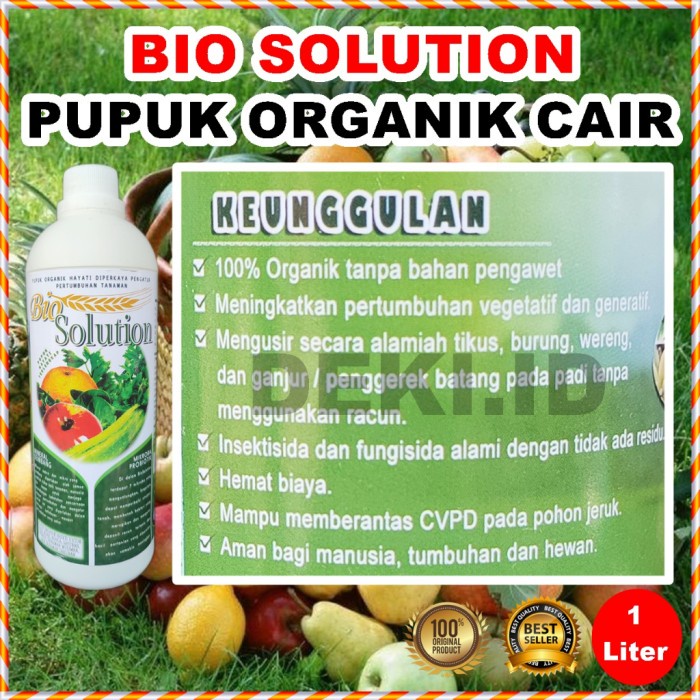 Bestseller Bio Solution 1 L Pupuk Organik Cair Poc Asam Amino Tanaman